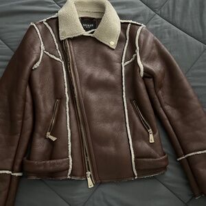 Guess Leather Jacket Women Medium size